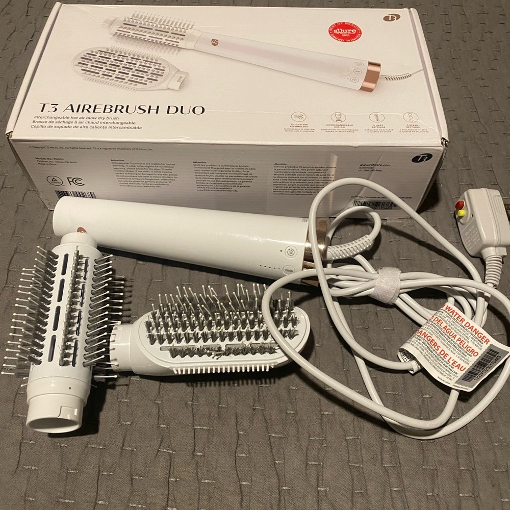 T3 Airebrush Duo in White with Gold Highlights
